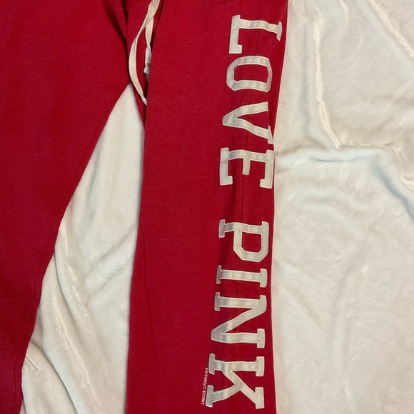 Rare PINK Victoria's Secret Red Pants Set - Picture 7 of 11